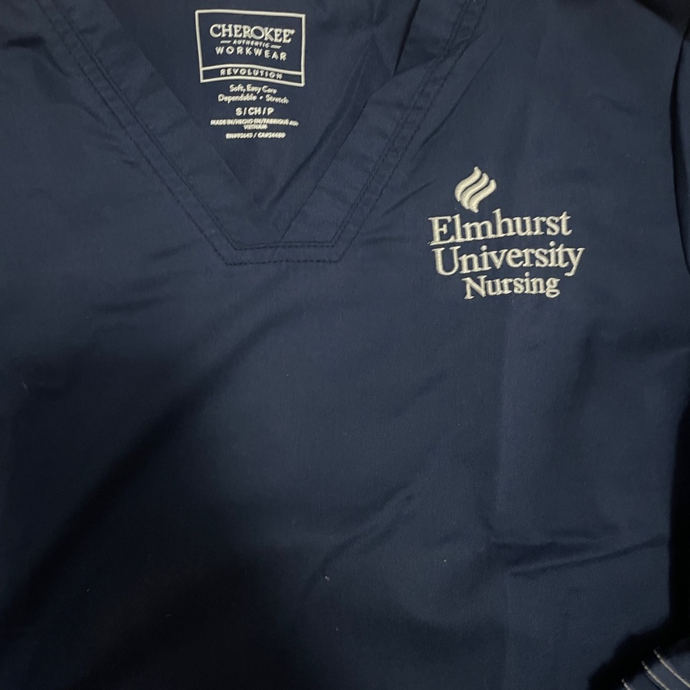 Elmhurst University Nursing Scrub tops and pants